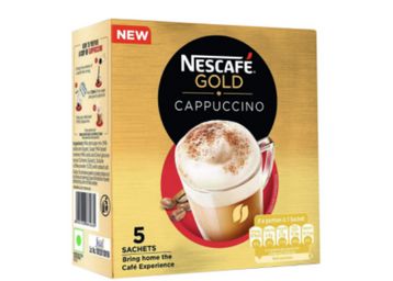 Buy Nestlé India Limited Nescafe Gold Cappuccino, 5 Sachets x 25g, 125g