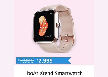 boAt Xtend Smartwatch with Alexa Built-in