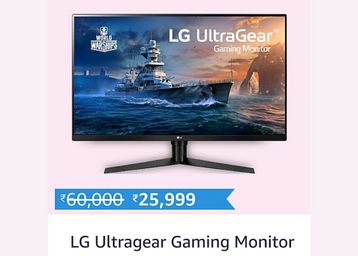LG Ultragear QHD (2K) Gaming Monitor with 144Hz,1ms, Radeon Freesync, Display Port