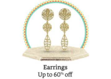 Earrings Upto 60% Off 