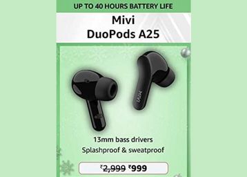 Mivi DuoPods A25 True Wireless Earbuds with 30Hours Battery