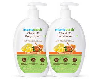 Mamaearth Vitamin C Body Lotion - Pack of 2 (400 ml X 2, All Skin Type)