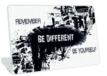 Buy Galaxsia™ Be Different Vinyl Laptop Skin/Sticker/Cover