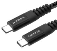 Ambrane Unbreakable 3A Fast Charging Braided Type C to Type C Cable