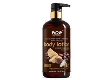 Buy WOW Skin Science Shea Butter and Cocoa Butter Moisturizing Body Lotion, Deep Hydration, 400ml