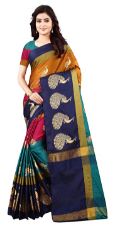 Dhruvi Trendz Soft Cotton Silk Foil Printed Saree 