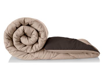Buy Amazon Brand - Solimo Microfibre Reversible Comforter, Double (Subtle Beige & Walnut Brown, 200 GSM)