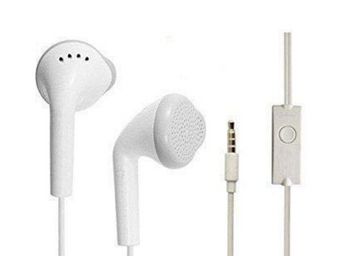 Wired In Ear Earphone with Mic (White)