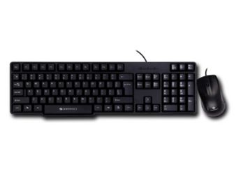 Buy Zebronics Wired Keyboard and Mouse Combo with 104 Keys and a USB Mouse with 1200 DPI - JUDWAA 750
