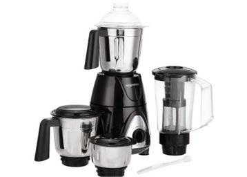 Buy AmazonBasics Premium 750 Watt Mixer Grinder with 3 Stainless Steel Jar + 1 Juicer Jar, Black & Grey