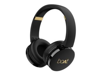 Buy boAt Rockerz 370 Bluetooth Wireless On Ear Headphone with Mic (Buoyant Black)