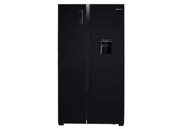 Buy AmazonBasics 564 L Side-by-Side Door Refrigerator (Black Glass Door)