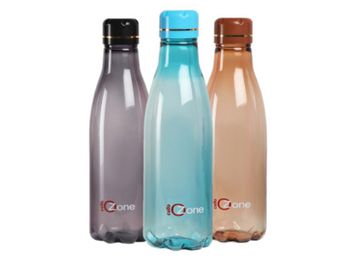 Buy Cello Ozone Plastic Water Bottle, 1 Litre, Set of 3, Assorted