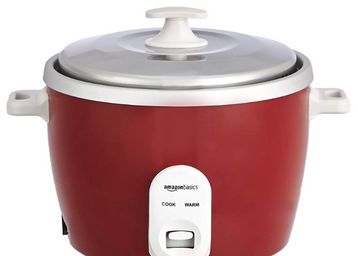 Amazon Brand - Solimo Electric Rice Cooker 1 liter (500 W) with Aluminum Pan