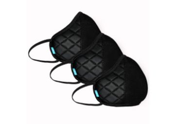 Buy F Gear Luxur F95 Mask Diamond Black Pack of 3 Safeguard 7 layer ISO CE SITRA lab certified >95% Bacteria Filtration