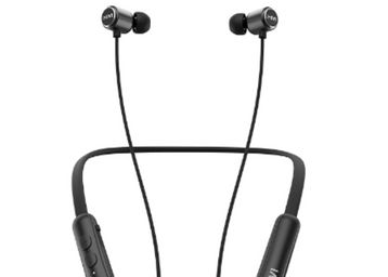 Mivi Collar Flash Wireless Bluetooth in Ear Earphones with Mic (Black)