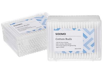 Solimo Cotton Buds - 200 Sticks (Pack of 2)