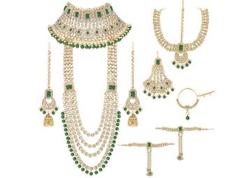 Ethnic Indian Traditional Gold Plated Kundan Jewellery