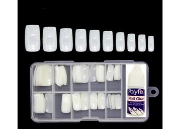 Buy Colour Blast Artificial Nails Set With Glue Acrylic Face Nails Set Of 100 Pcs and Artificial Nail Glue 3gm Artificial Nails Reusable