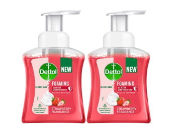 20% Coupon Off - Dettol Foaming Handwash Pump - Strawberry (Pack of 2-250ml each) At Rs. 181