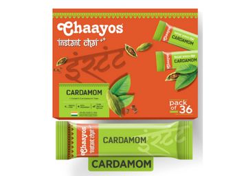 Buy Chaayos Instant Tea Premix - Cardamom - Regular Sugar (14g * 36 Sachets) | Elaichi Chai