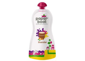 Buy Paper Boat Thandai, Milk Beverage, No Added Preservatives and Colours (Pack of 6, 180ml each)