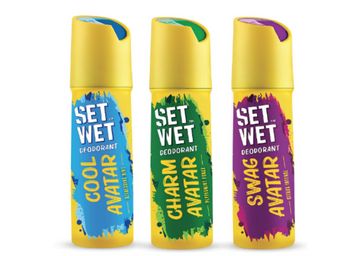 Buy Set Wet Deodorant Spray Perfume, 150ml (Cool, Charm and Swag Avatar Pack of 3)