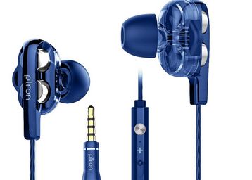 pTron Boom Ultima 4D Dual Driver, In Ear Gaming Wired Headphones with Mic