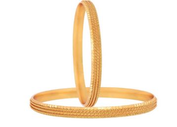 old Plated Designer Bangles Jewellery for Women & Girls (2.6) (Gold)