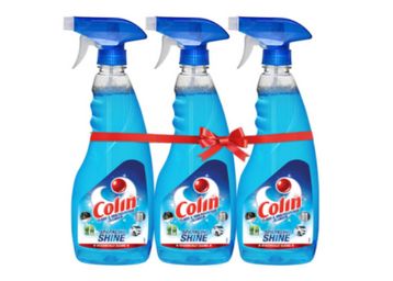Buy Colin Glass and Surface Cleaner with Shine Boosters, Regular (500ml, Pack of 3)