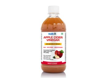 Buy HealthVit Apple Cider Vinegar with Mother Vinegar Unfiltered - 500 ml