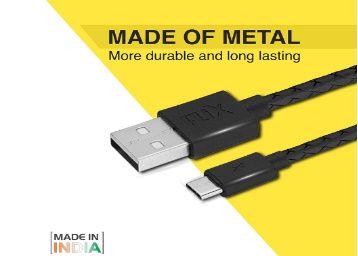 Buy FLiX USB Cable in Rs.85/-
