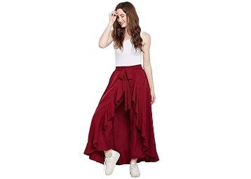 Flat 74% Off on SENEGAL Plazzo-Pants for Women in Rs.259/-