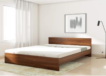 Buy Amazon Brand - Solimo Medusa Engineered Wood Queen Size Bed