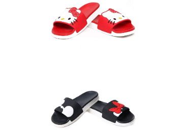 Buy Des Tongs Womens/Girls Flip Flop/Slippers Combo (Kitty and Mickey Mini) x2