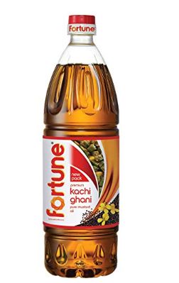 Fortune Premium Kachi Ghani Pure Mustard Oil, 1tr PET Bottle