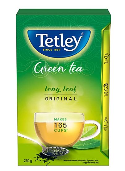 Tetley Long Leaf Green Tea, 250g