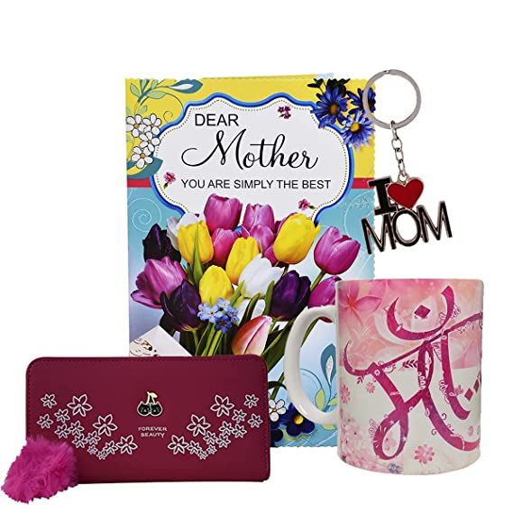 Natali Mother Day Special Beige Mug, Greeting Card, Wallet and Key Chain