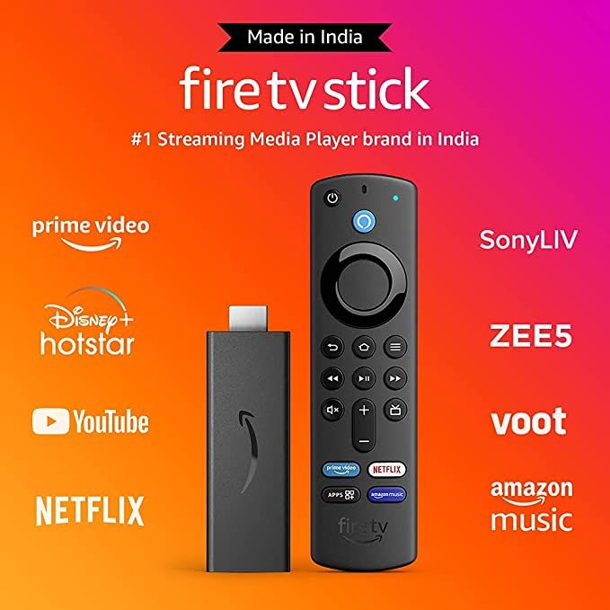 Fire TV Stick (3rd Gen, 2021) with all-new Alexa Voice Remote
