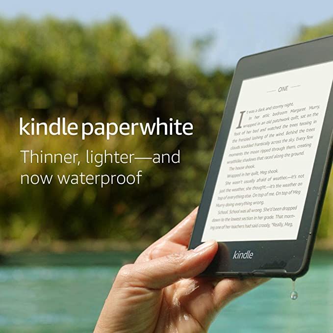 Kindle Paperwhite (10th gen) -with Built-in Light, Waterproof, 32 GB, WiFi + Free 4G LTE