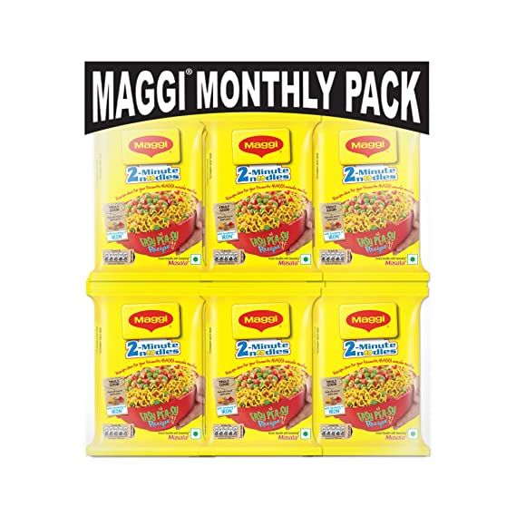 Maggi 2-Minute Noodles Masala, 70g ( pack of 18)