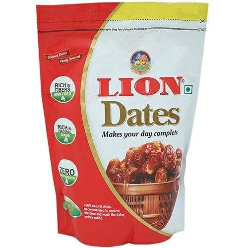 Lion Dry Fruits - Dates, 500g Pack