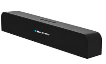 Blaupunkt SBA10 10W Bluetooth Soundbar Speaker for TV with Bluetooth, AUX, USB, TWS Mini Soundbar for TV/PC/Projectors/Tablet.