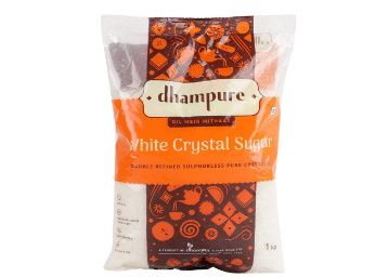 Dhampure White Crystal Sugar, 1kg