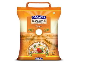 Daawat Rozana Super, Naturally Aged, Rich Aroma,Perfect Fit for Everyday Consumption Basmati Rice, 5 Kg