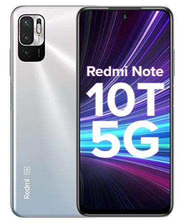 Redmi Note 10T 5G (Chromium White 4GB RAM, 64GB Storage) 