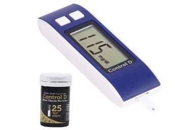 Control D Blue Glucometer Combo with 25 Strips