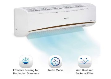 Super AmazonBasics 1 Ton 3 Star 2021 Inverter Split AC, White