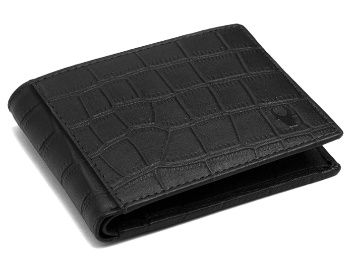  WILDHORN® Carter Leather Wallet for Men (Black Croco)