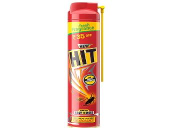 HIT Spray, Crawling Insect Killer Instant Kill, Deep-Reach Nozzle, Fresh Fragrance (Red, 400ml)
